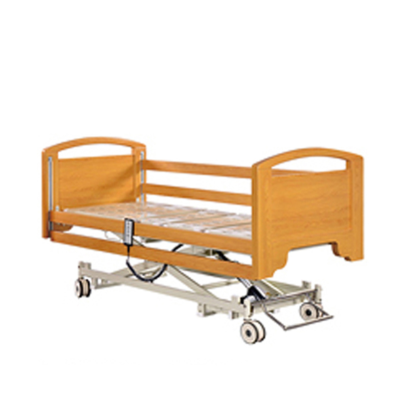 wooden electric ultra-low hospital bed for patient