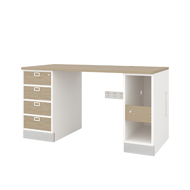 Set of 4 drawer Desk with Storage Cabinet