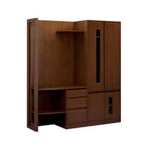 Multi Functional Wooden Cabinet 2 Drawers And 2 Doors