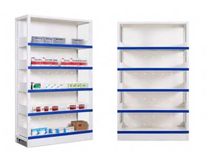 Multilayer Design Pharmacy Display Cabinets Shelf Medicine Showcase Glass Display Racks