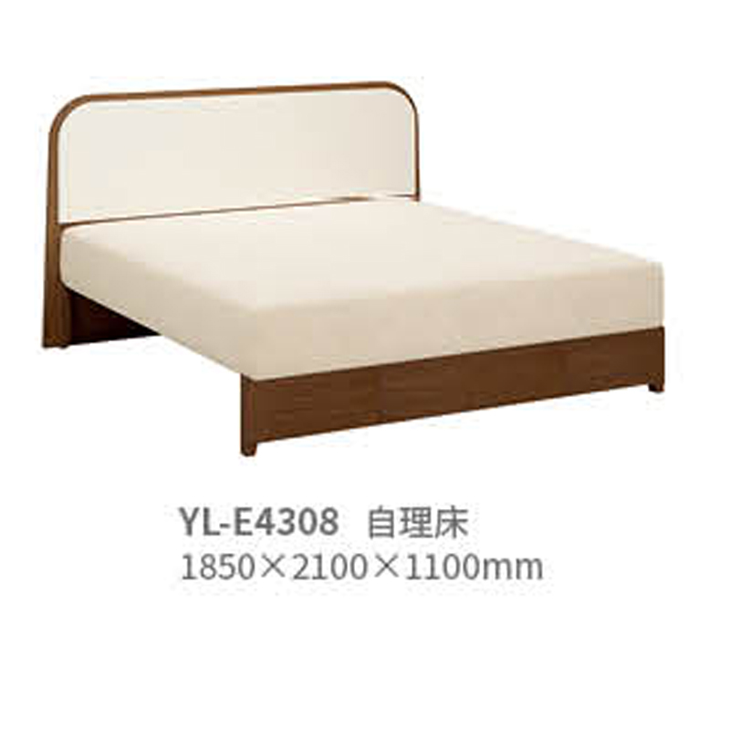 platform bed with a padded headboard