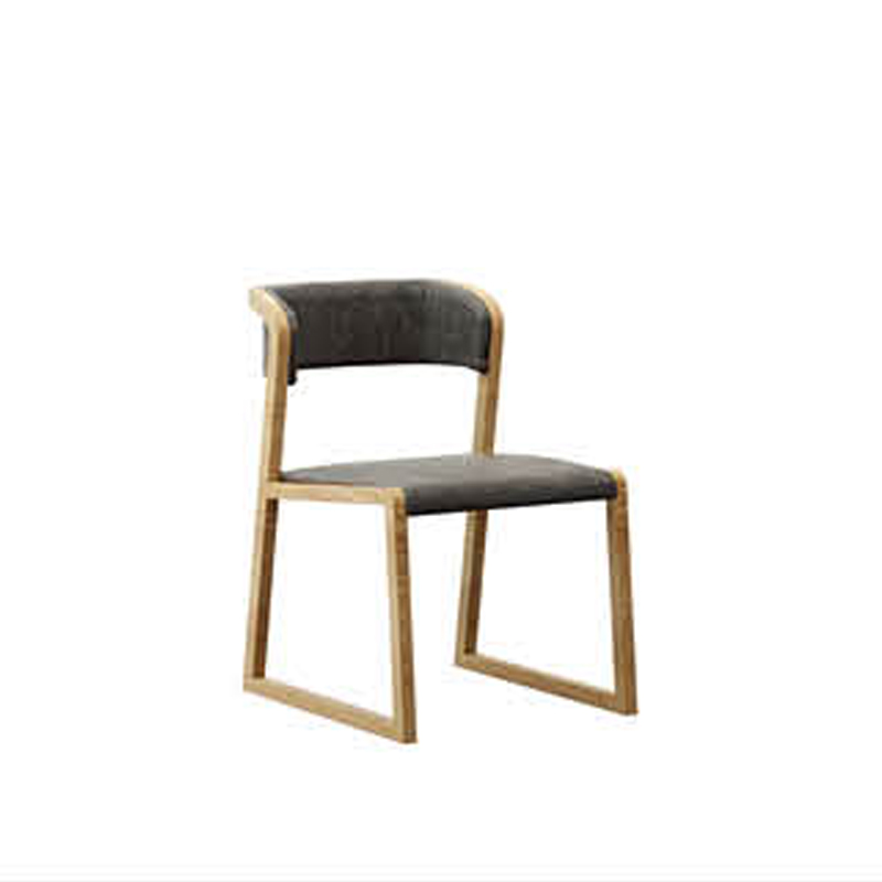 modern wood Dining Chair solid wood frame back chair