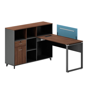 Modern Office Furniture Table I Shape Computer Desk Office Desk 1 Person Workstation