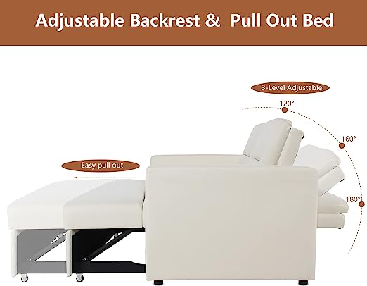  Medical Oversized Twin Sofa Sleeper for Hospital
