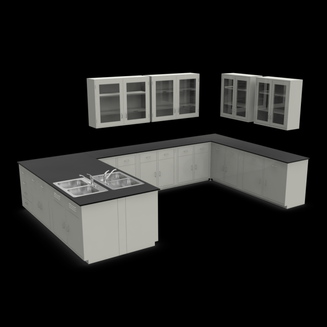Lab Bench with Sink And Drawers for Hospital Lab